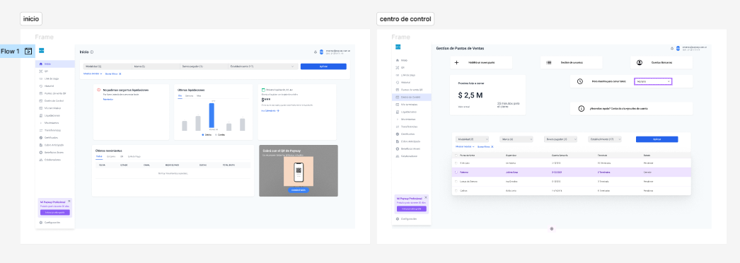 Detalle de interfaz del prototipo