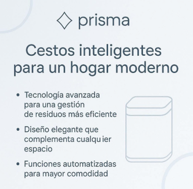 Pieza de marca — mensaje de cestos inteligentes