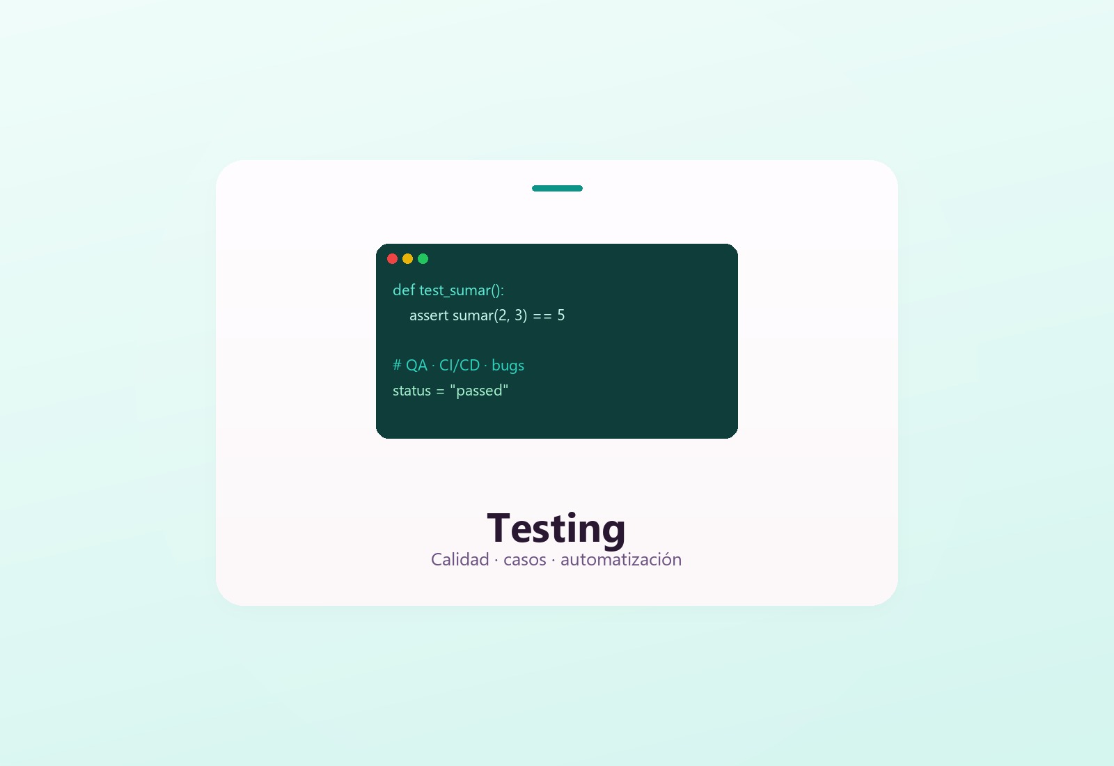 Testing de aplicaciones